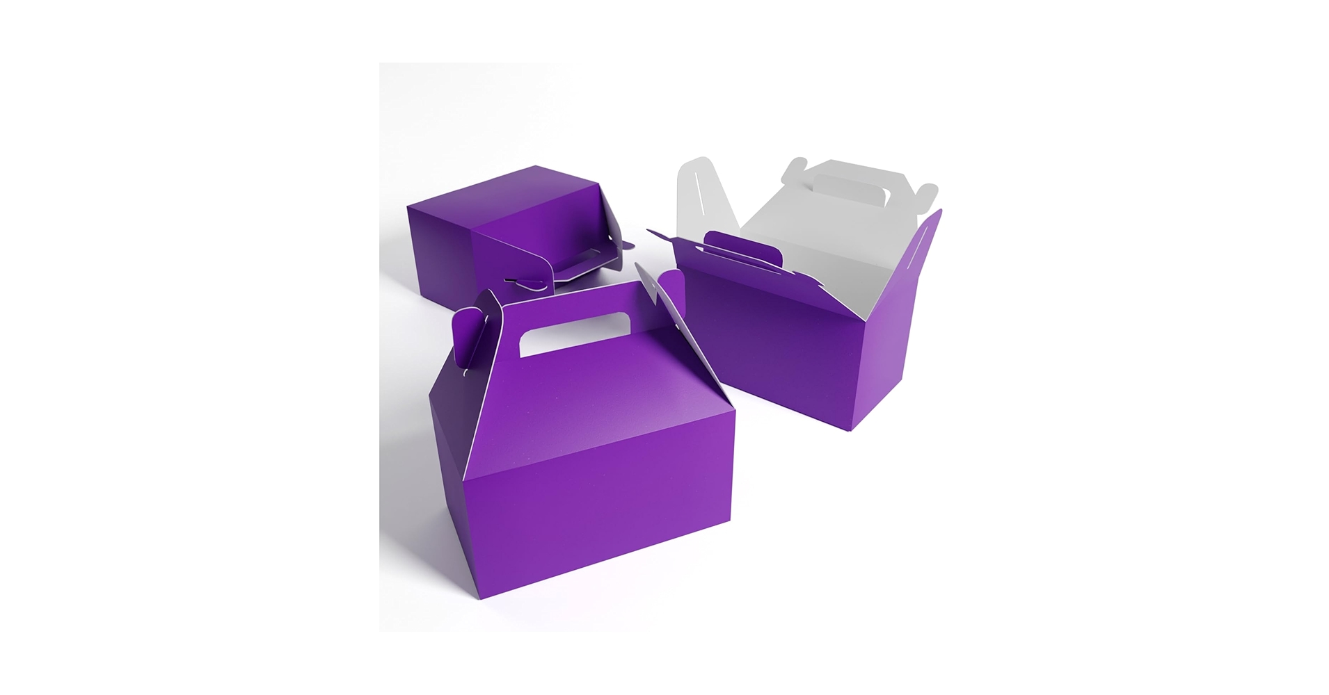 Amazon.com: XAGLVV XGLVV 24 Pack Dark Purple Paper Gable Boxes